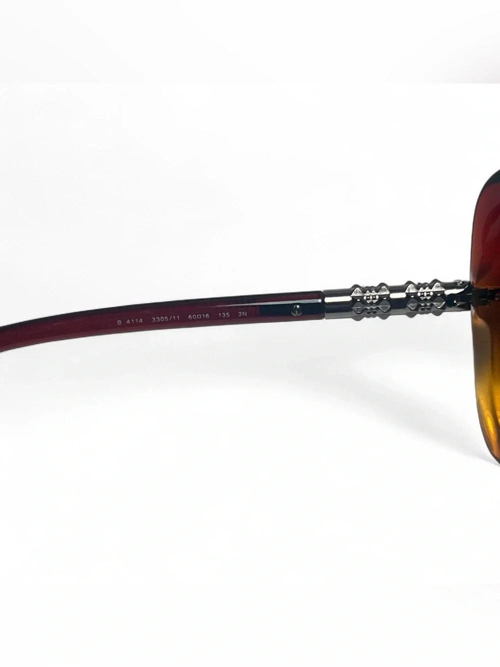 Burberry Women's Brown Amber Gradient Square Sunglasses